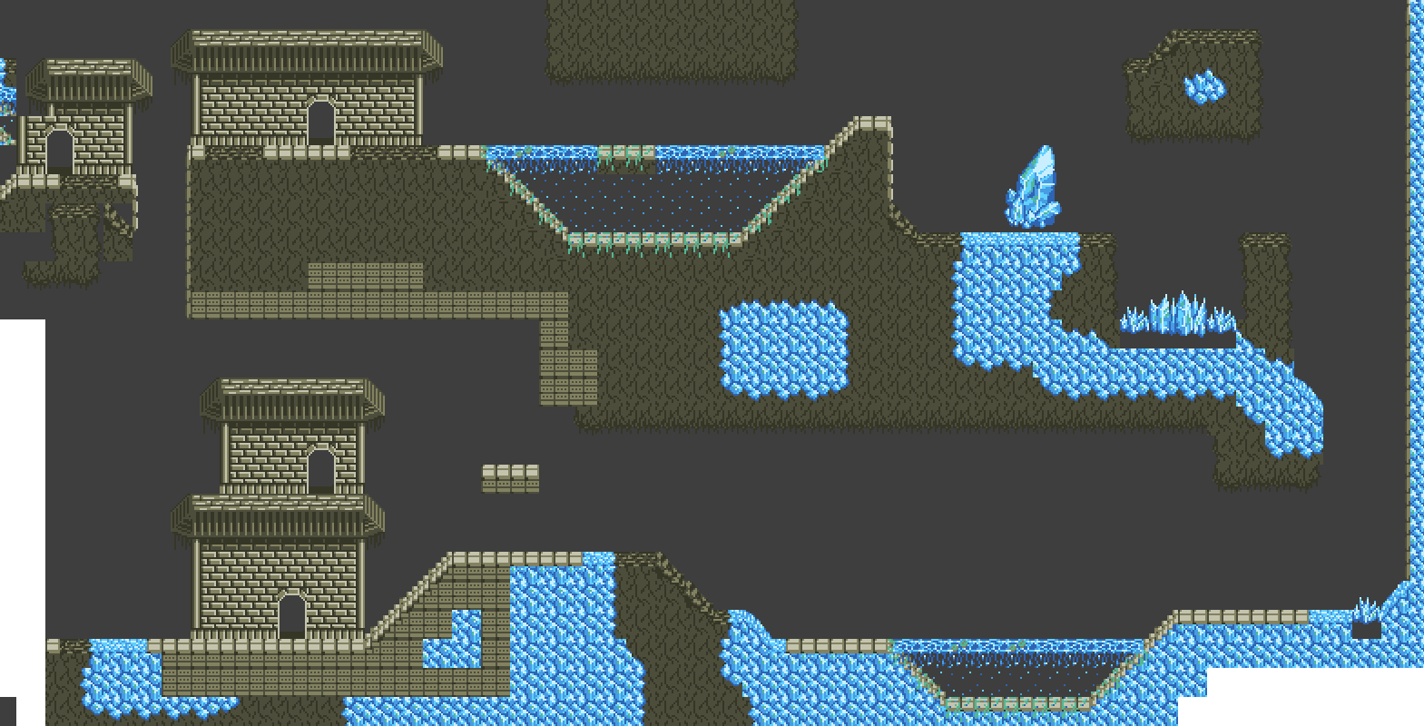 a level drawn with her tileset and my editor